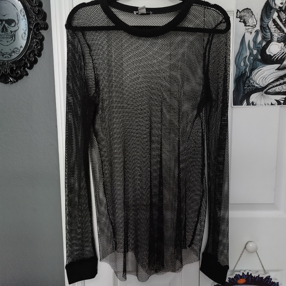 Fish Net Mini Dress